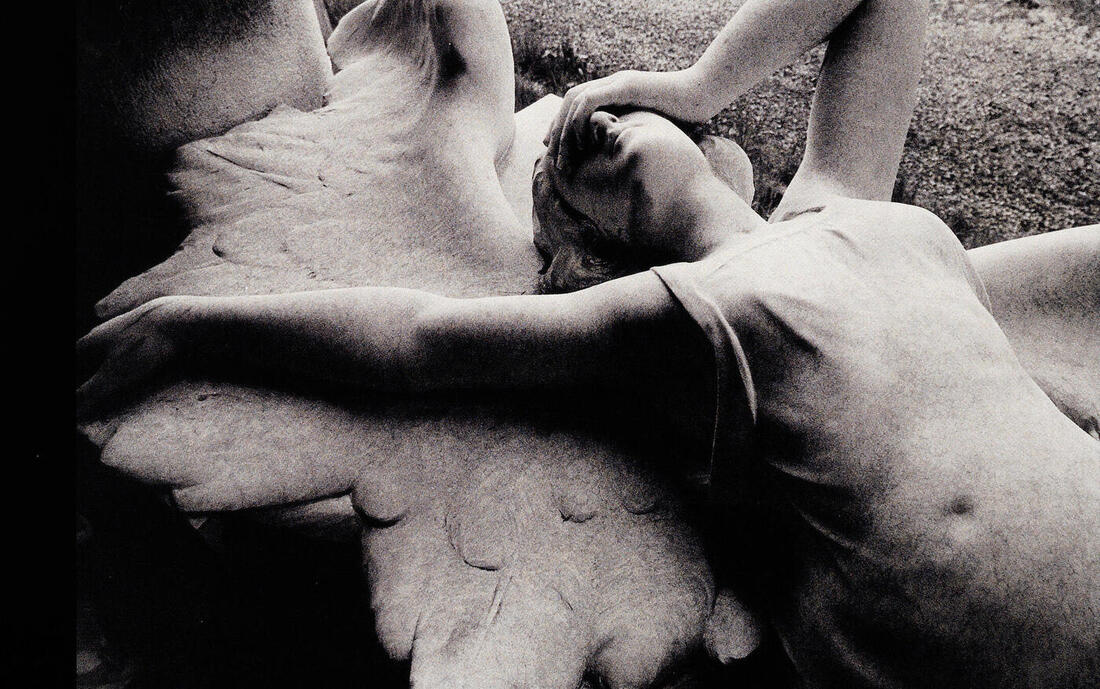 For the 12" version of the single, a photograph of a grieving angel on the Ribaudo family tomb in Genoa's Monumental Cemetery of Staglieno (sculpted by Onorato Toso c. 1910) was used. The photograph was taken by Bernard Pierre Wolff in 1978.